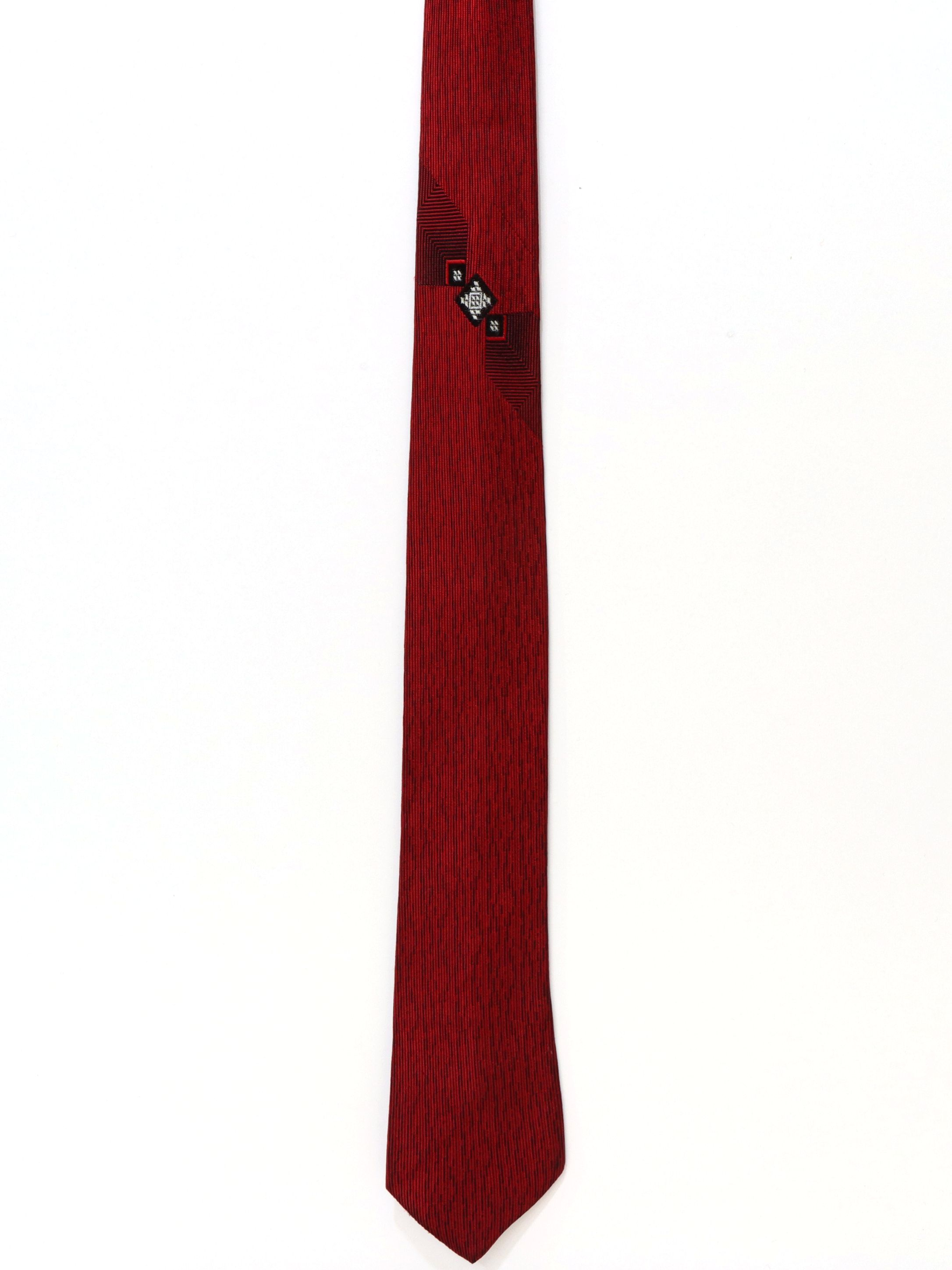 Retro 1950s Neck Tie: Late 50s -No Label- Mens heather dark red ...