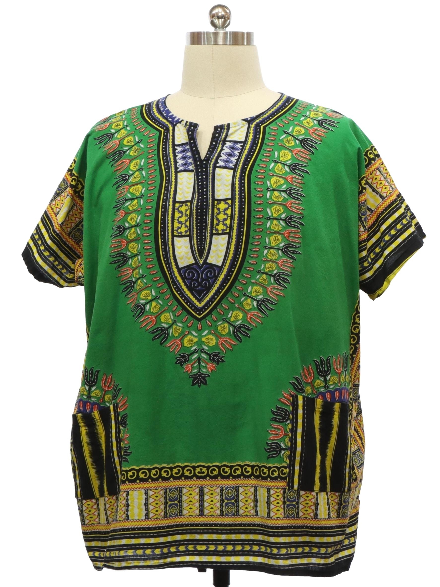 70's Swish Dashiki Shirt: 70s style (made recently) -Swish- Unisex ...