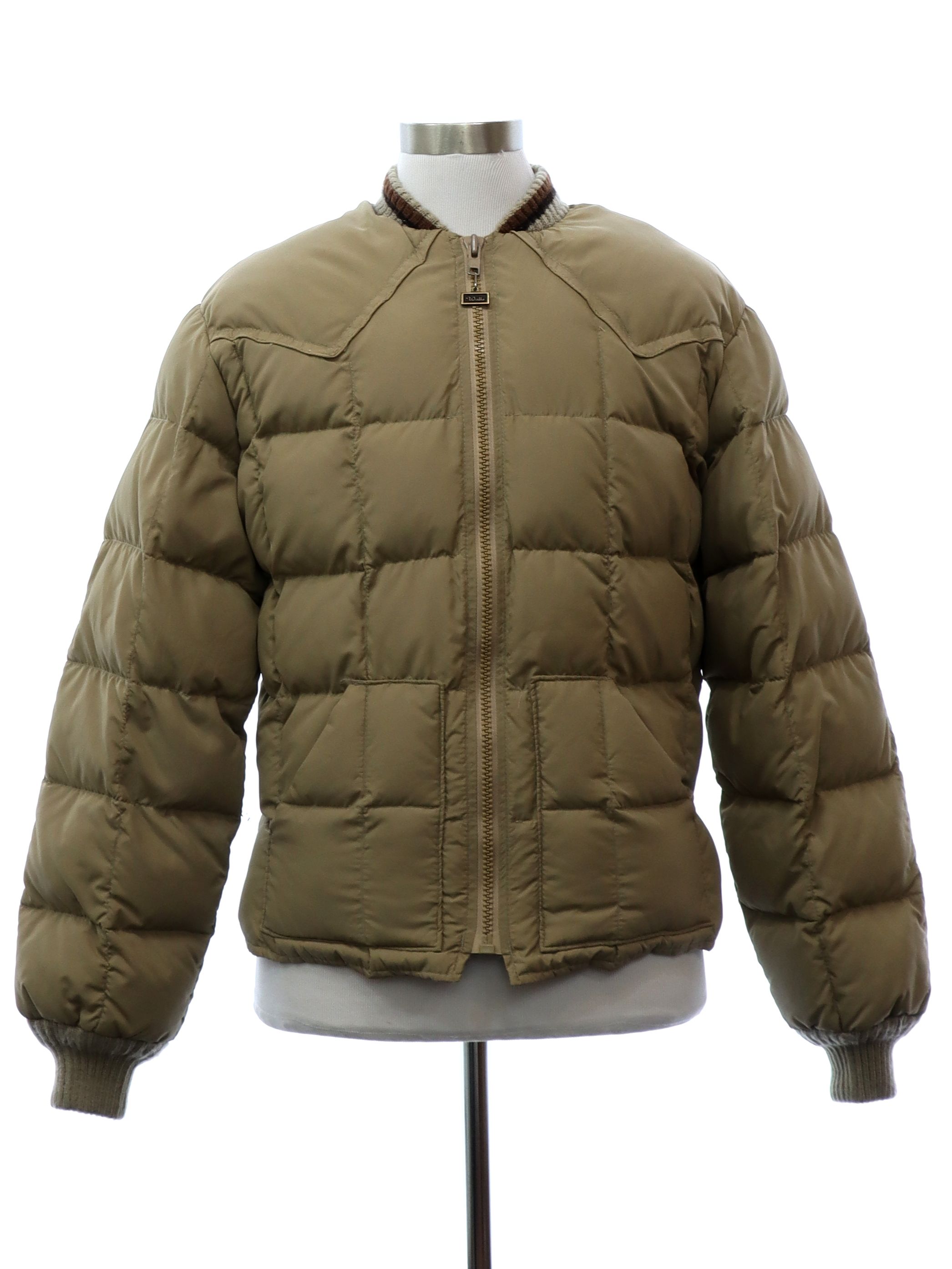 quilted patch ski blouson