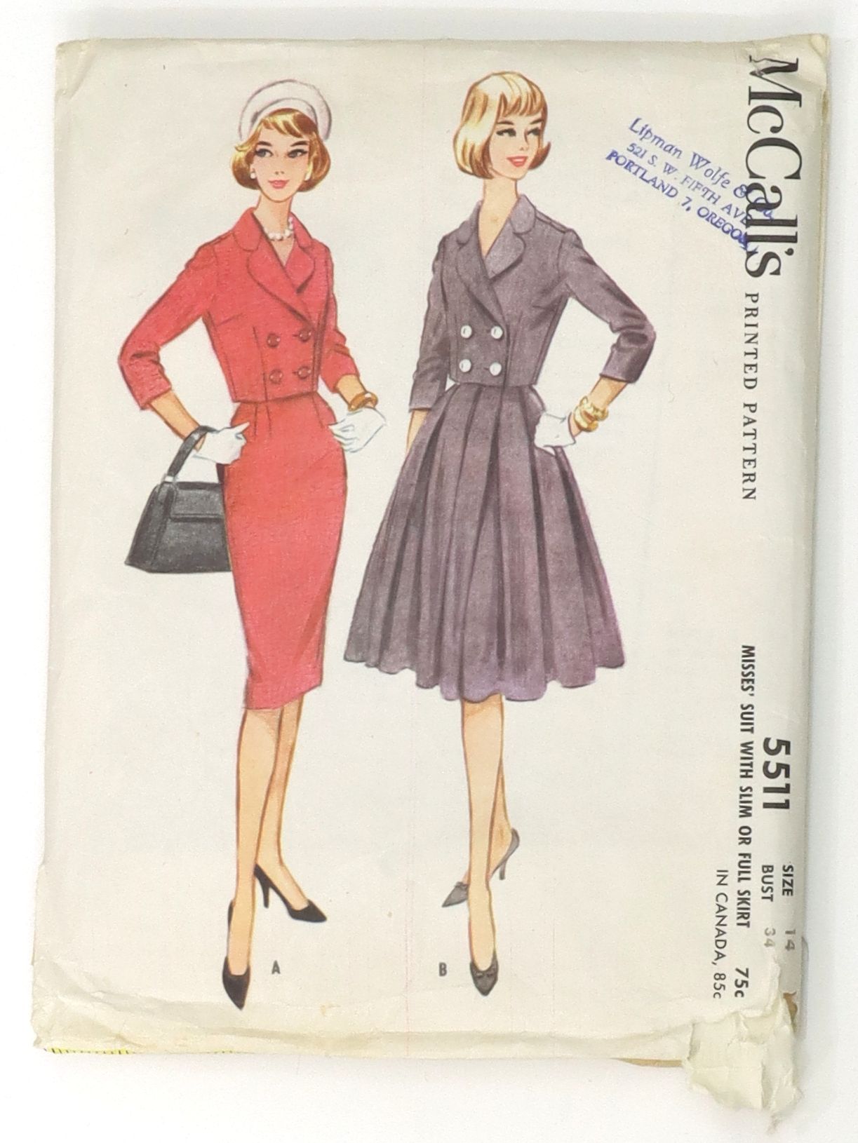 1950s Vintage American Weekly Sewing Pattern 3889 Uncut Skirt Sz 32 W –  Vintage4me2