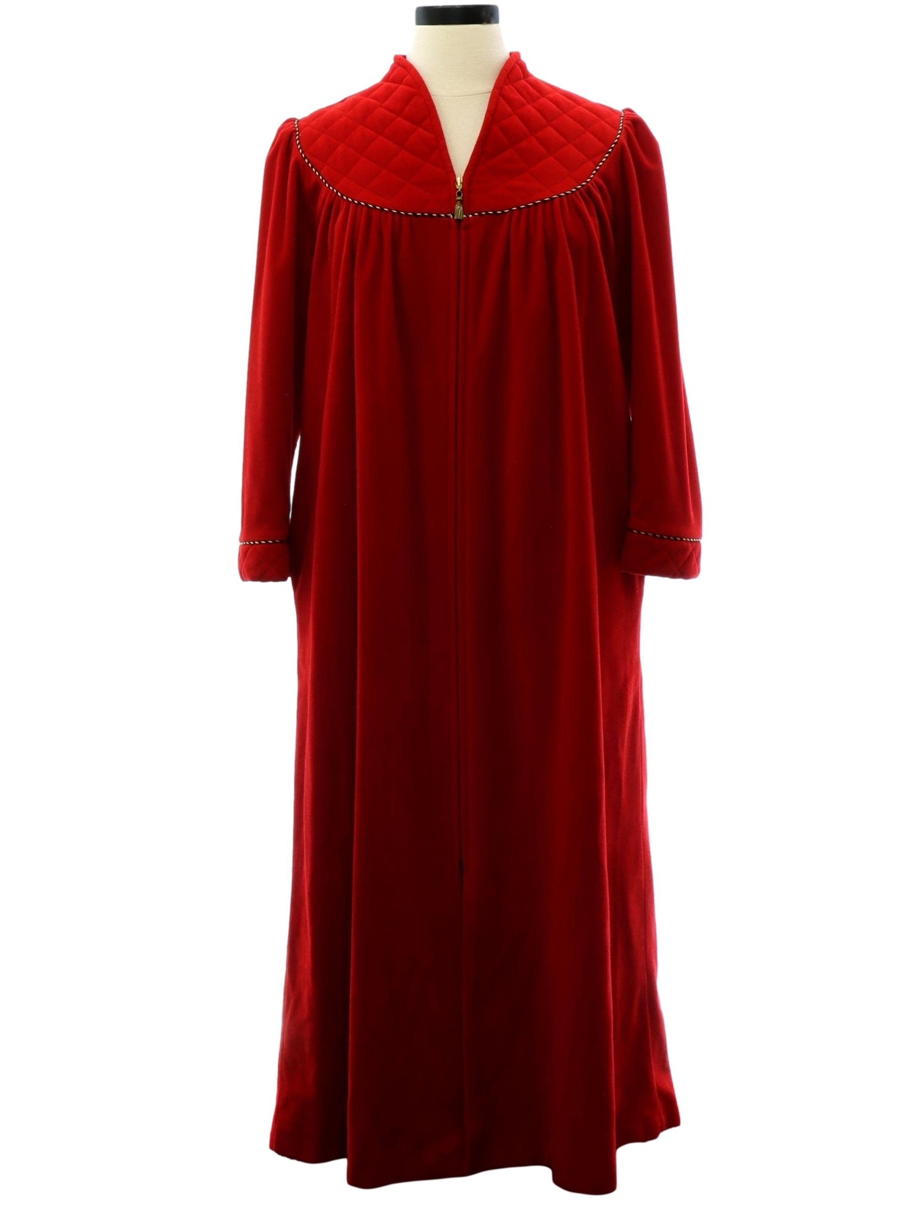 Vanity fair zip front velour robe new arrivals