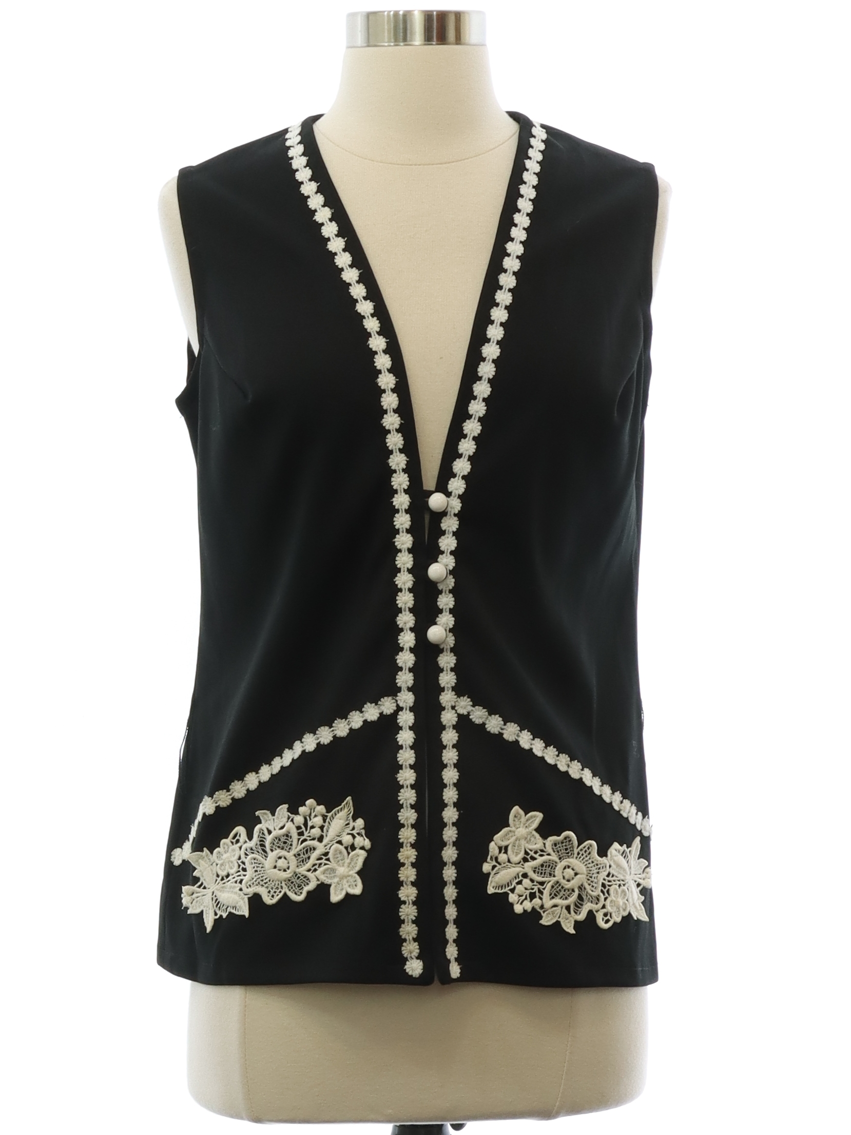 1960s Vintage Vest: 60s -Fredericks of Hollywood- Womens 1960s Vintage Vest: 60s -Fredericks of Hollywood- Womens