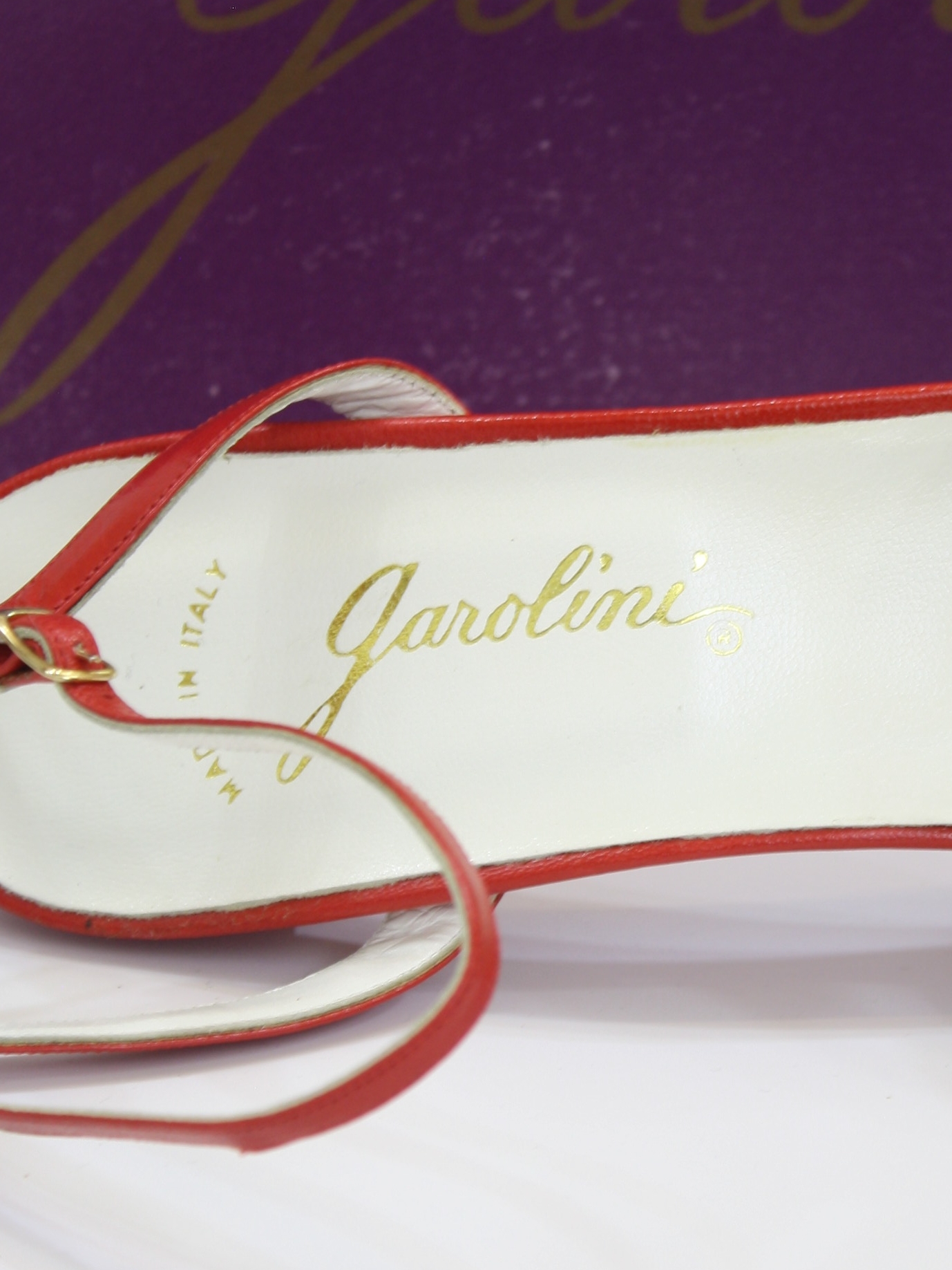 1980's Shoes (Garolini): 80s -Garolini- Womens red leather