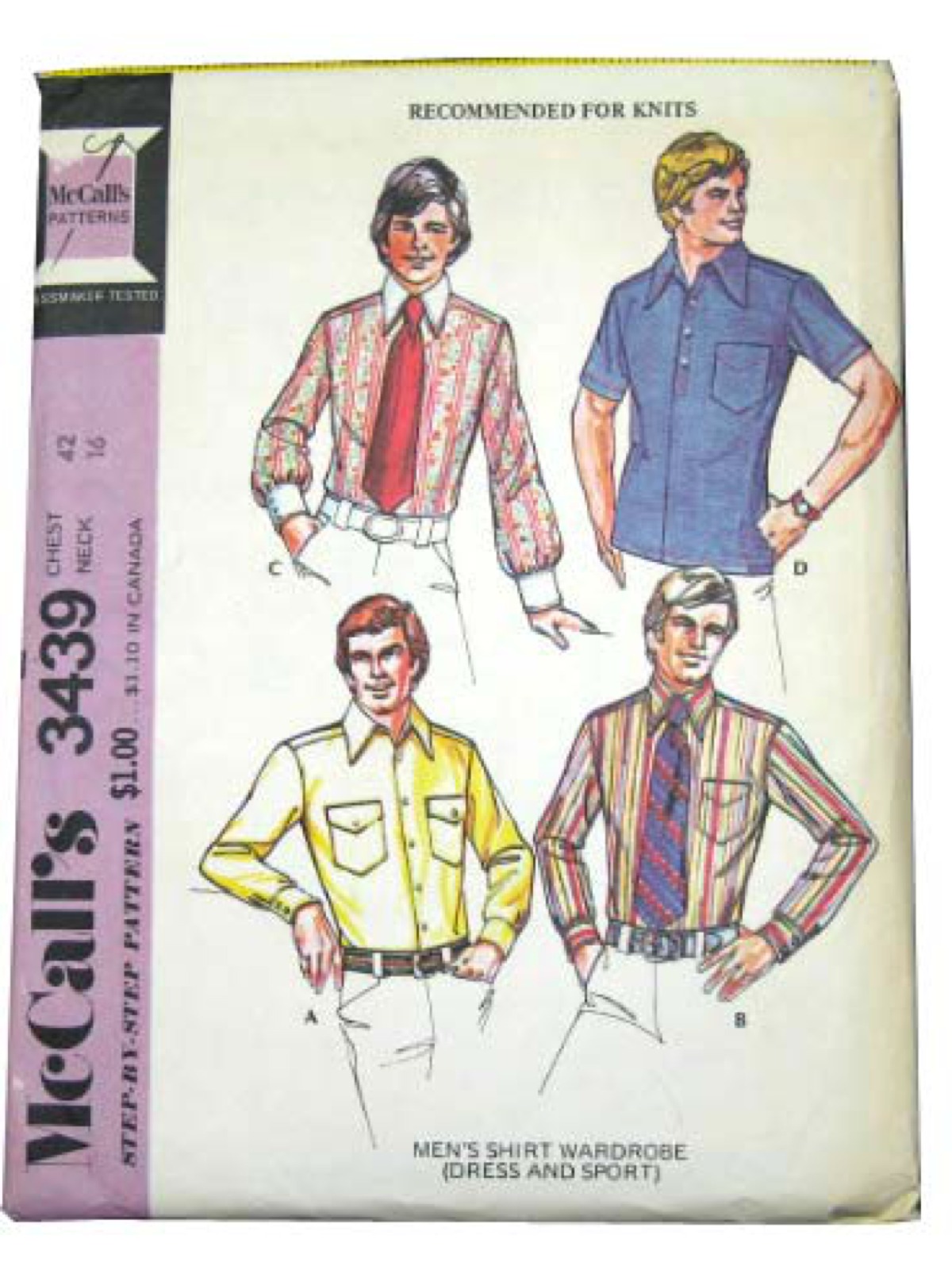 1970's Sewing Pattern (McCalls Pattern No. 3439 ): 70s -McCalls Pattern ...