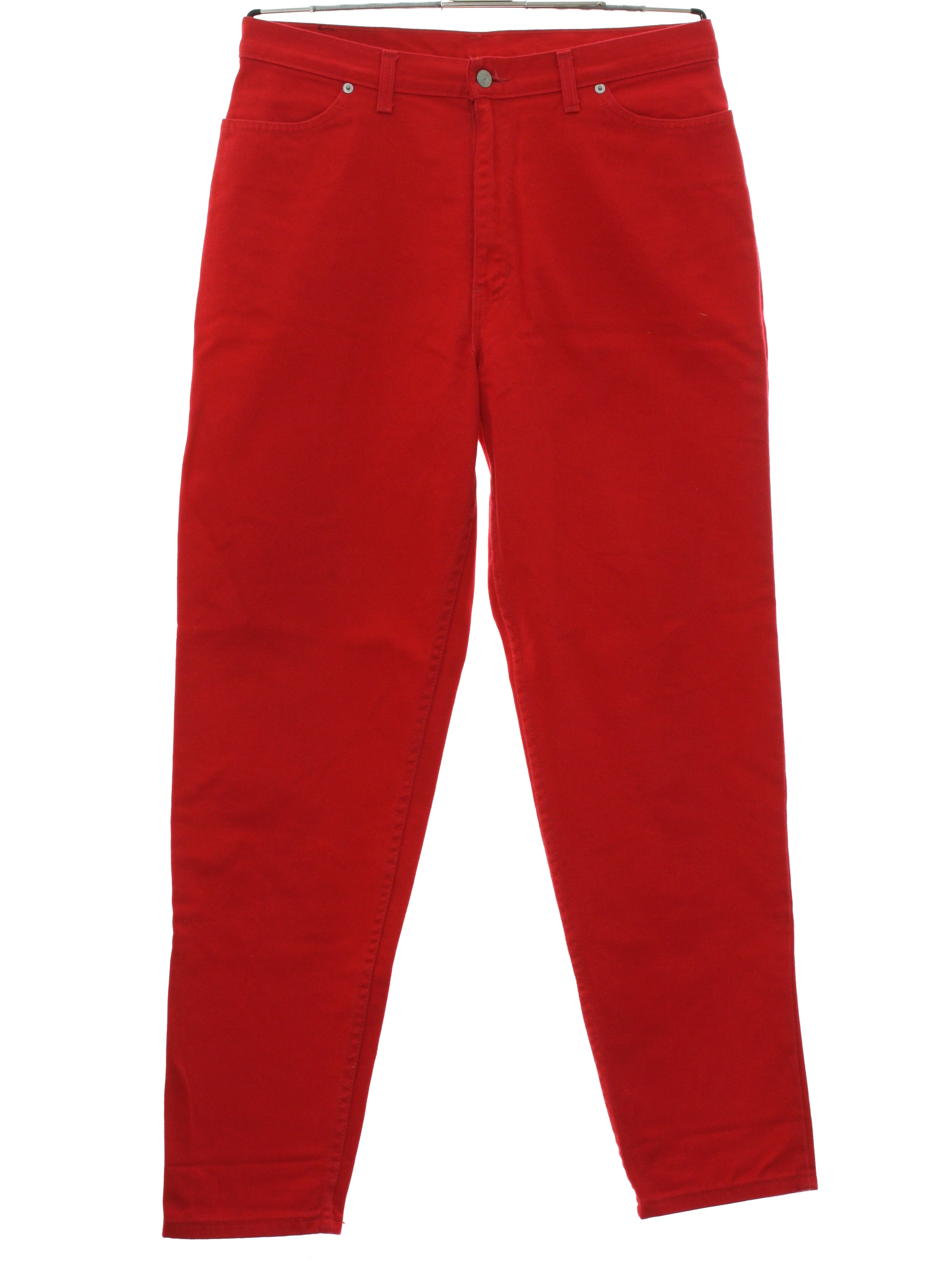 Vintage 1990's Pants: 90s -Faded Glory- Womens bright red, blended ...