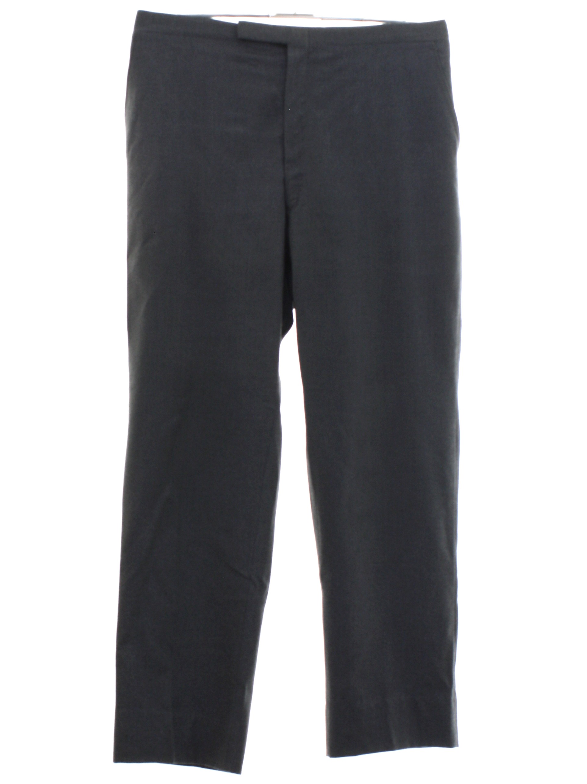 Sixties Pants: 60s -No Label- Mens medium heather gray wool serge 4 ...