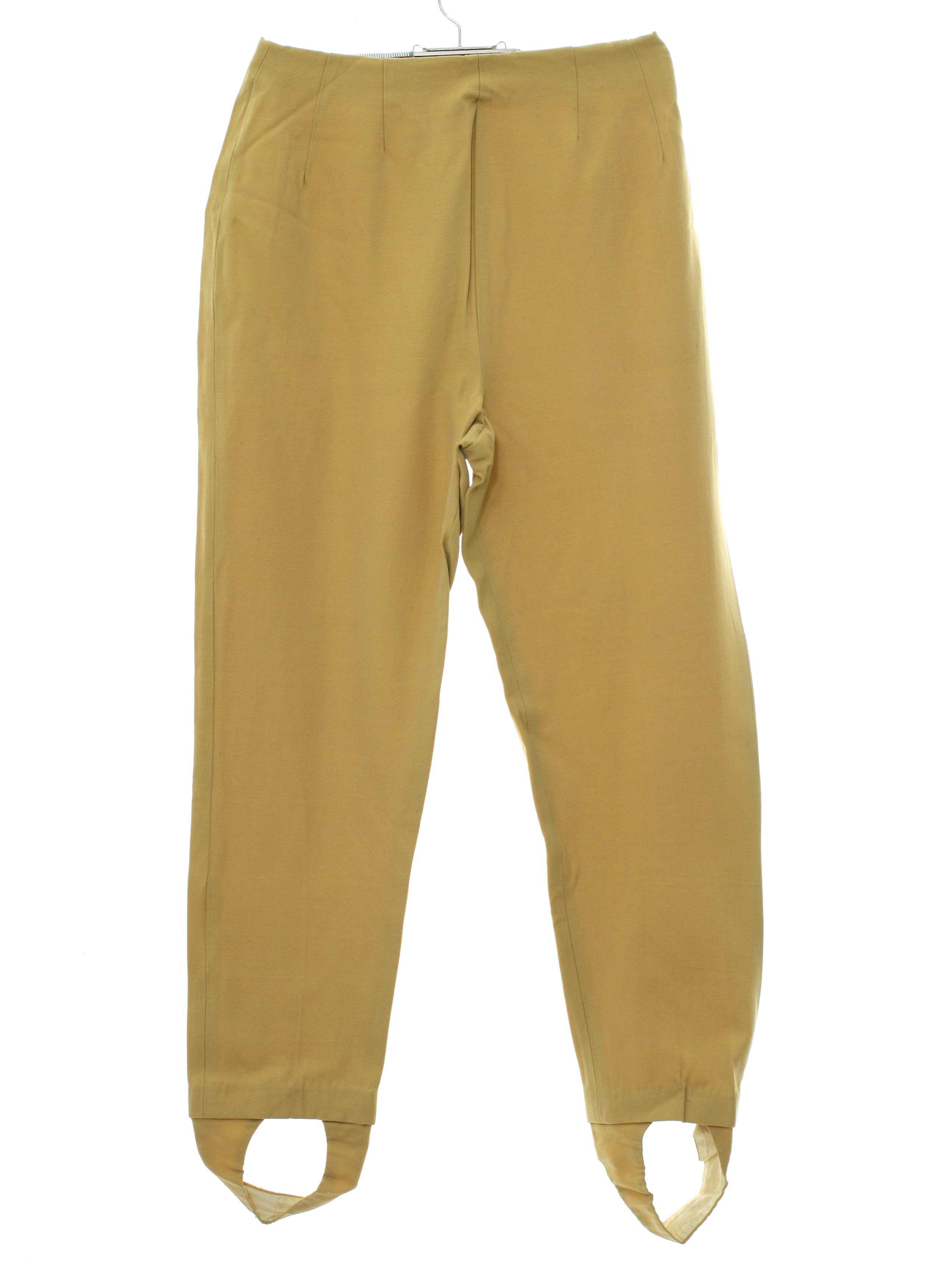 Sixties Lady R Pants: 60s -Lady R- mustard womens mod stretch stirrup ...