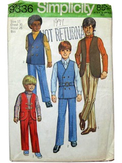 1970's Mens/Boys Pattern