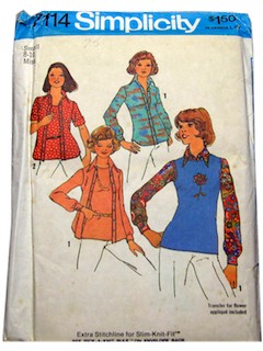 1970's Womens Pattern