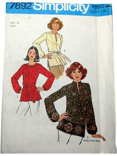 1970's Womens Pattern