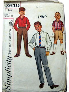 1960's Mens/Boys Pattern