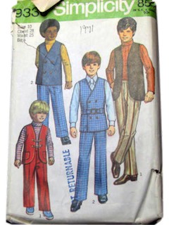 1970's Mens/Boys Pattern