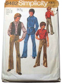 1970's Mens/Boys Pattern