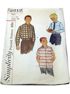 1950's Mens/Boys Pattern