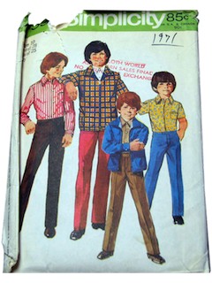 1970's Mens/Boys Pattern