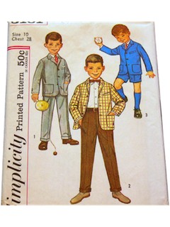 1960's Mens/Boys pattern