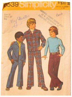 1970's Mens/Boys Pattern