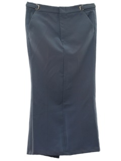 1970's Womens Tuxedo Maxi Skirt