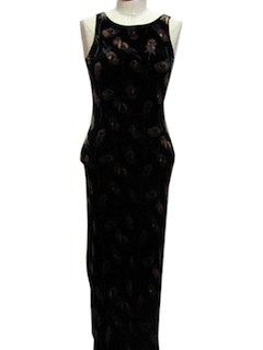 1980's Womens Cocktail Maxi Dress