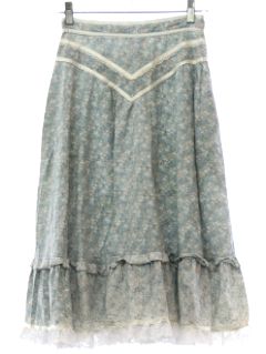 1970's Womens Jessicas Gunnies Prairie Hippie Skirt