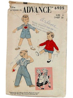 1940's Unisex/Childs  Pattern