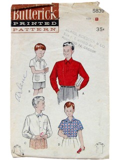 1950's Mens/Childs Pattern