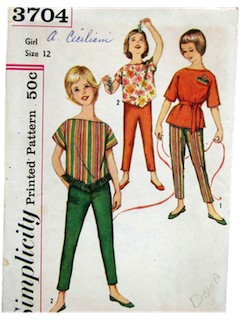 1960's Womens/Childs Pattern