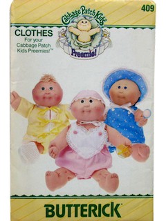 1980's Doll Pattern - Cabbage Patch Preemie