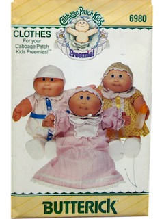 1980's Doll Pattern - Cabbage Patch Preemie