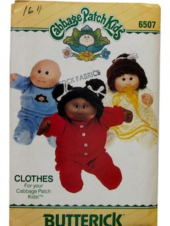 1980's Doll Pattern - Cabbage Patch Kids