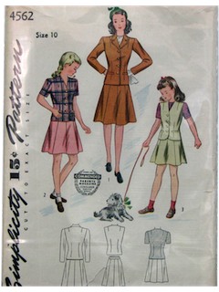 1940's Womens/Childs  Pattern