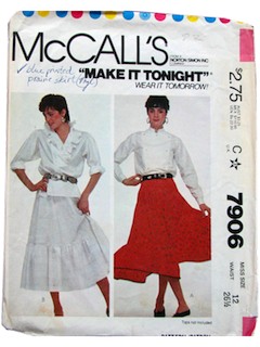 1980's Womens Pattern