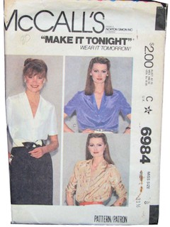 1980's Womens Pattern