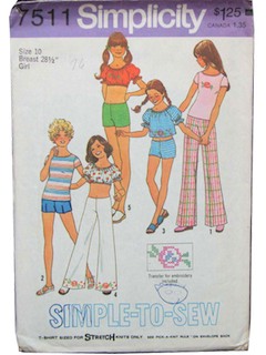 1970's Womens/Girls Pattern