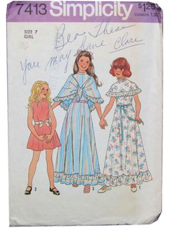 1970's Womens/Girls Pattern