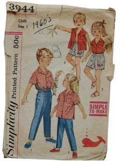 1960's Mens/Childs Pattern