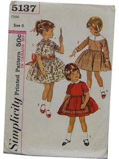 1960's Womens/Childs Pattern