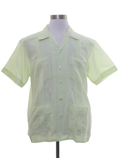 1980's Mens Guayabera Shirt