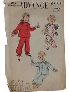 1960's Womens/Childs Pattern