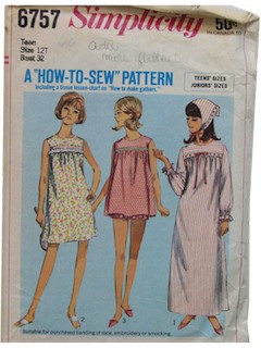 1960's Womens Sewing Pattern