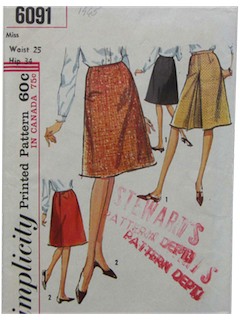 1960's Womens Sewing Pattern