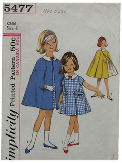 1960's Womens/Childs Sewing Pattern