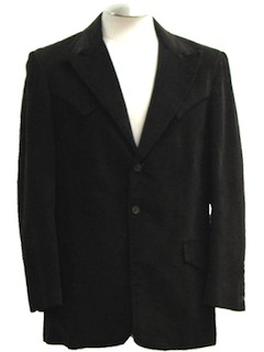 1970's Mens Dark Brown Corduroy Blazer