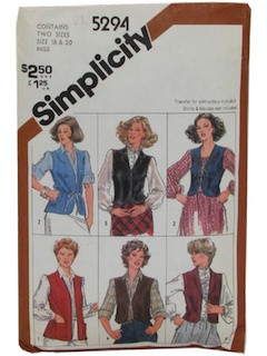 1980's Womens Pattern