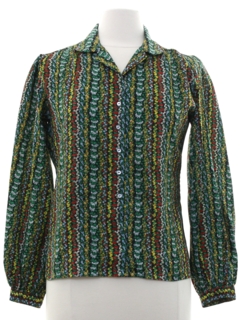 1970's Womens Print Shirt