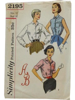 1950's Womens Pattern