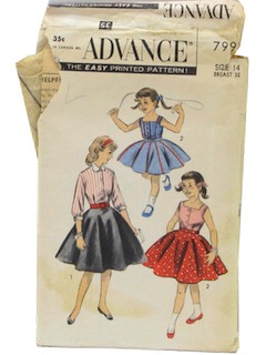 1950's Womens/Childs Pattern