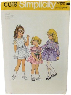 1970's Womens/Girls Pattern