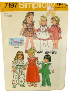 1970's Womens/Girls Pattern