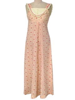 1970's Womens Prairie Maxi Dress